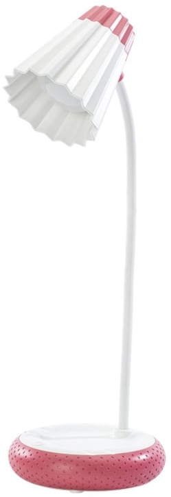 lampa de birou led home h-612, acumulator 1200mah, control touch, 3 moduri, incarcare usb, 3w - rosu - imagine 3